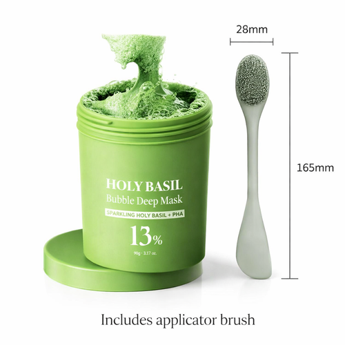 Holy Basil Bubble Deep Mask™ — Includes Precision Silicone Brush