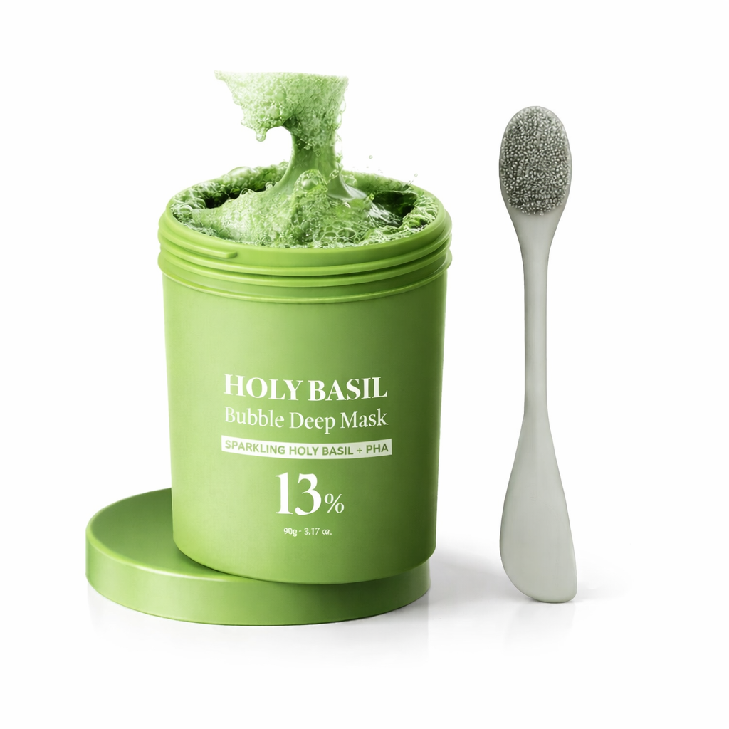 Holy Basil Bubble Deep Mask™ — Includes Precision Silicone Brush